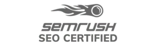 Insignia de certificación Semrush Academy