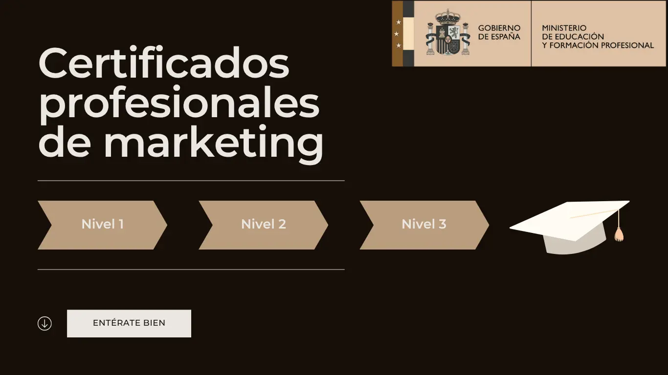 Certificados profesionales oficiales de marketing en España