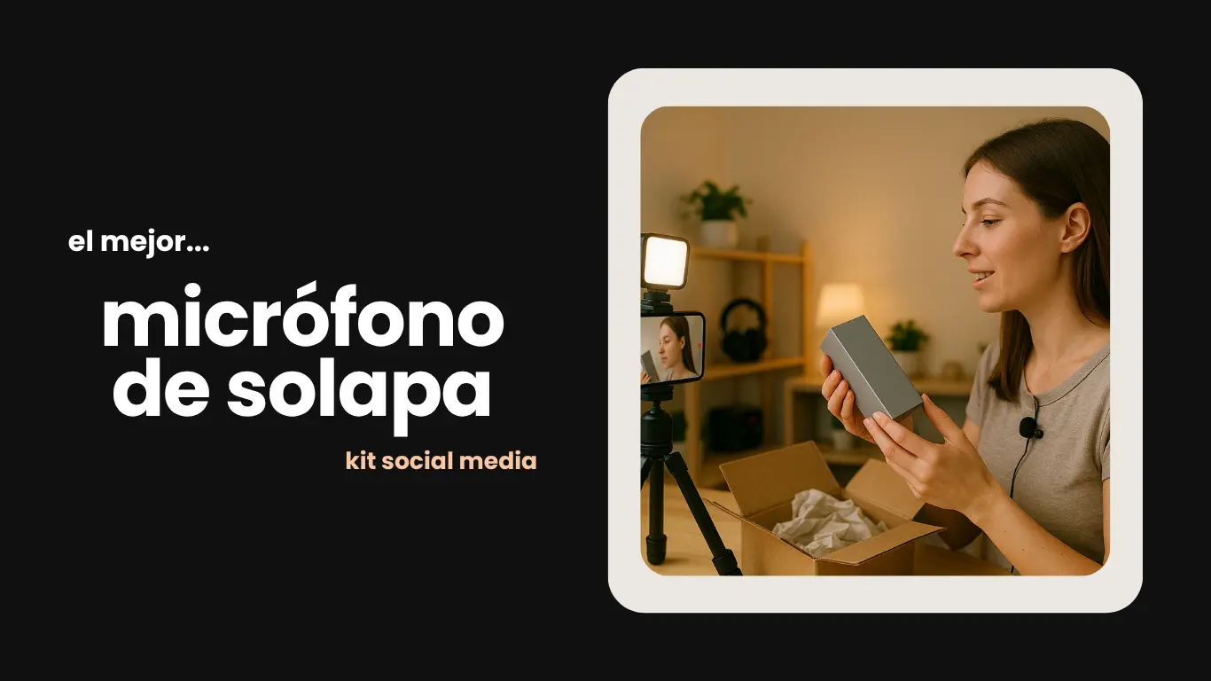Micrófono de solapa profesional para marketing digital